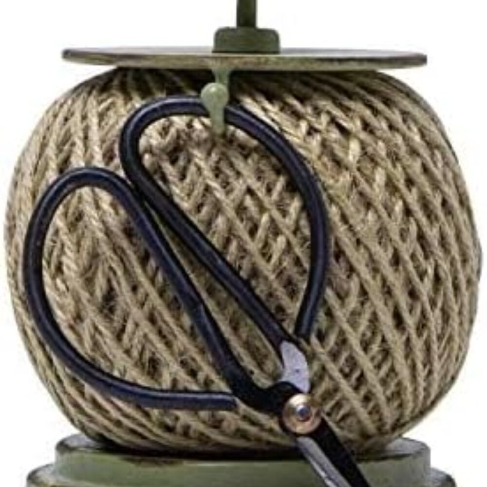 Vintage Jute Twine Spool with Scissors Holder Set for Garden Farmhouse Kitchen A - Picture 9 of 9